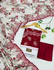 Carnelian MAUSSUMERY KHADAR 3 PC