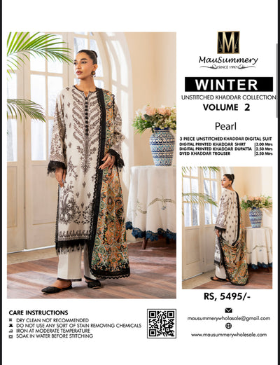 Pearl MAUSSUMERY KHADAR 3 PC