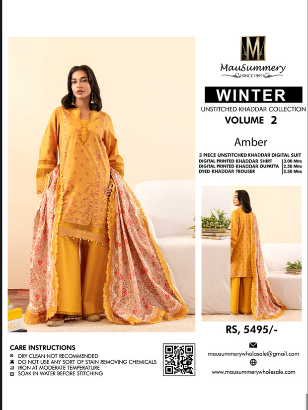 Amber MAUSSUMERY KHADAR 3 PC